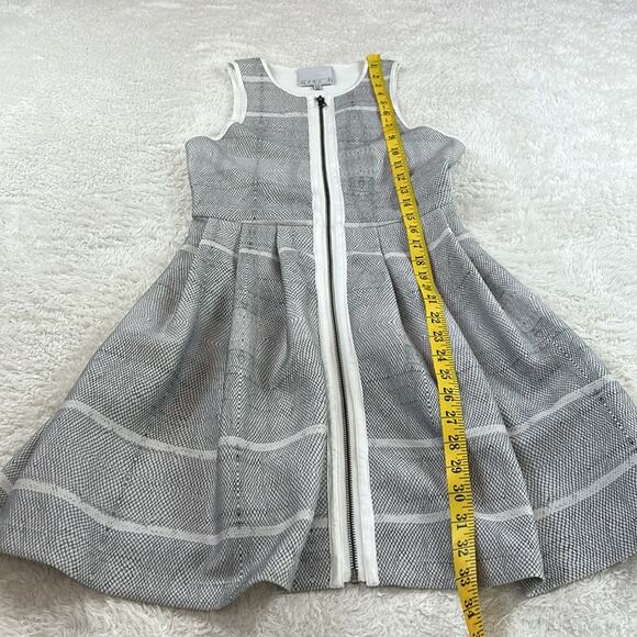 Addison sleeveless patterned zip front a line dress, size xs - Picture 4 of 11